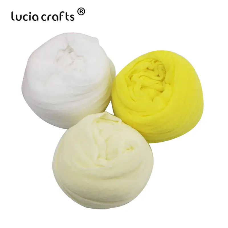 Lucia crafts 1,5 м(после вытягивания) Разные цвета на выбор нейлоновые чулки материал для изготовления цветов аксессуары ручной работы 6 шт./лот, 2 шт/цвет C0101