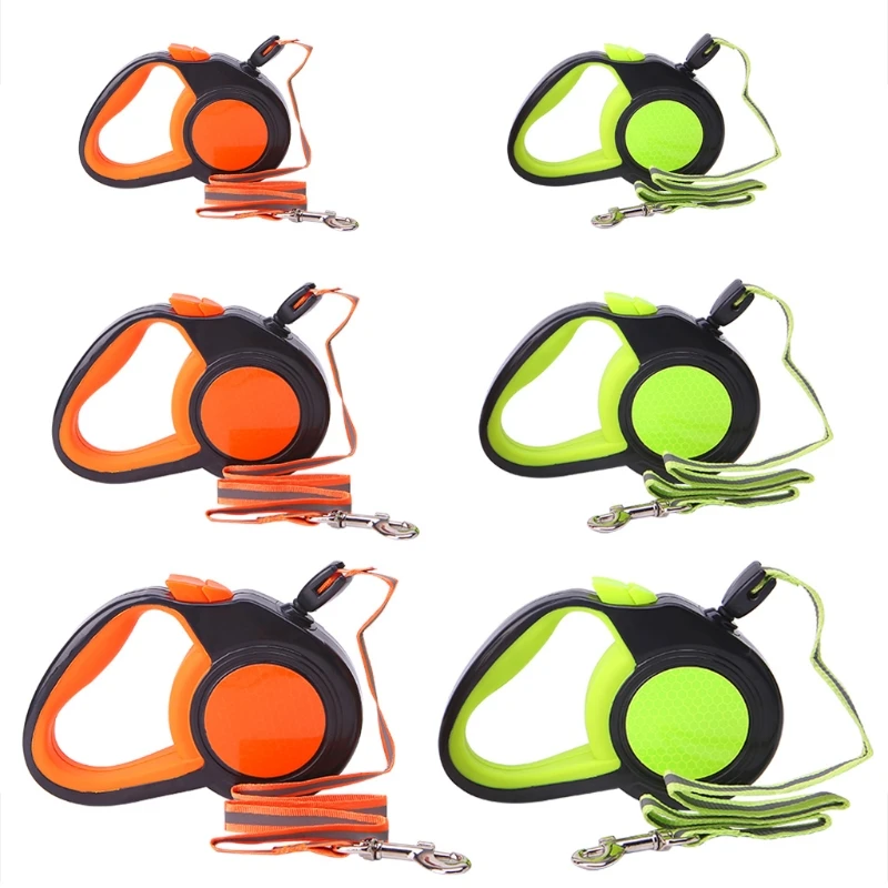 

New Retractable Dog Leash Automatic Reflective Walking Leads For Small Medium Dogs