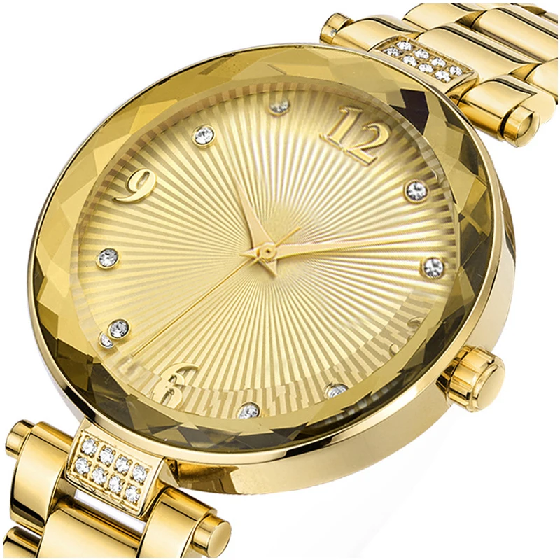 

Women's Watches Quartz Wristwatches Diamond Watch Stainless Steel Wrist Watches 30M Waterproof Wristwatch Fashion Casual Clock
