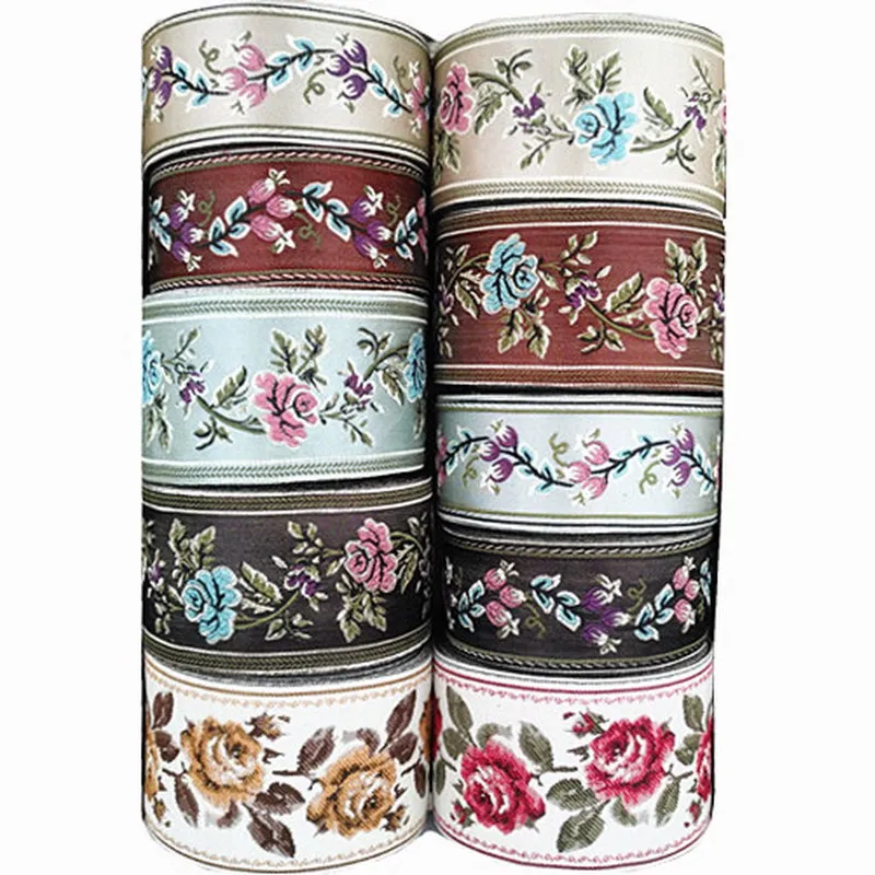 

1M Lace Applique Flower Embroidery Lace Fabric Decoration For Garment Accessories Sew Cloth Dressmaking Craft HB17