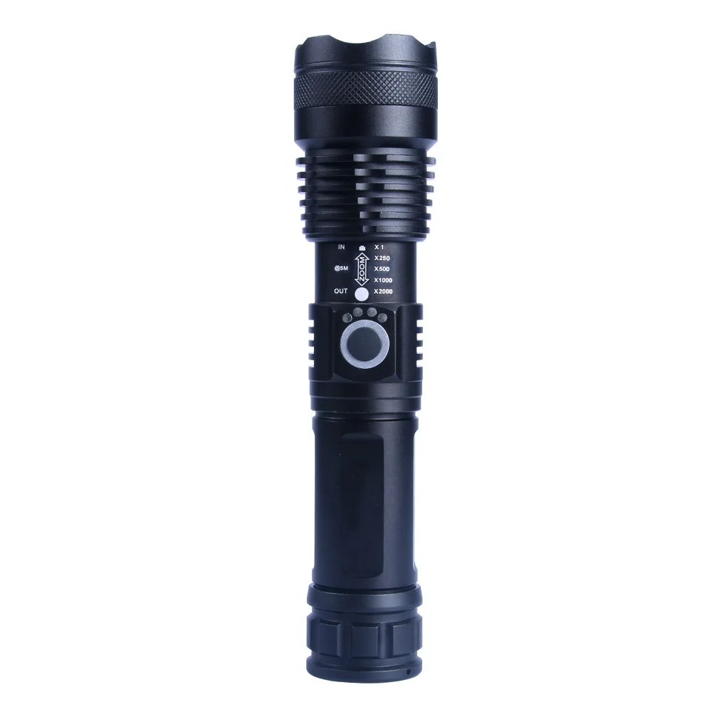 Светодиодный XHP50 Zoom фонарик 1500LM Мощный USB Перезаряжаемый 5 режимов факел уличная лампа с гидроизоляцией использовать 18650/26650 батареек