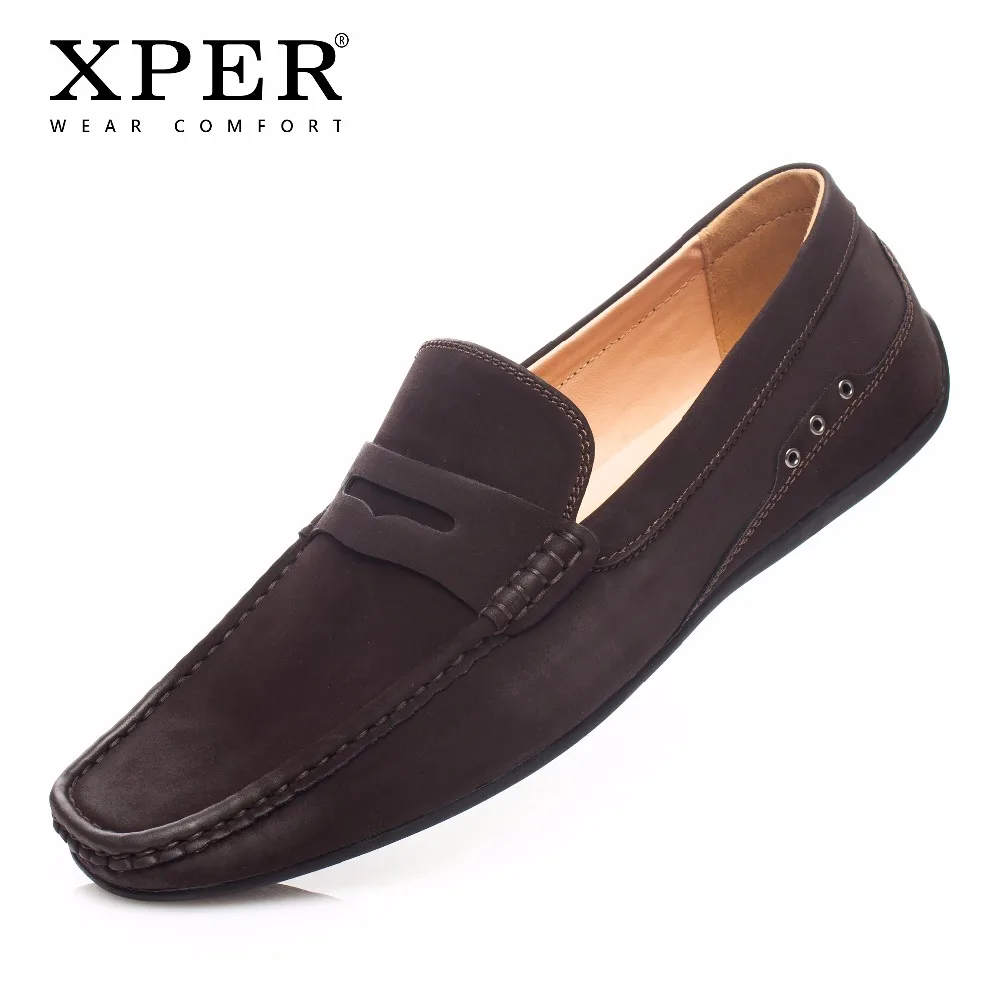 

XPER Brand Men Loafers Fashion Driving Shoes Men Artificial Leather Shoes Wear Comfortable Men Walking Shoes Brown #CE86810