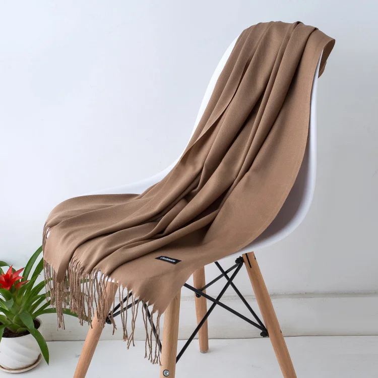 khaki 2 Новинка горячая распродажа мужской шарф унисекс толстые теплые зимние шарфы кашемировый шарф черный и серый деловые шарфы для мужчин - Цвет: khaki 2