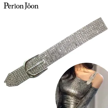 

Fashion Rhinestone fake buckle women Strapless shoulder clothing sexy decoration DIY crystal patch sewing clothing decoration