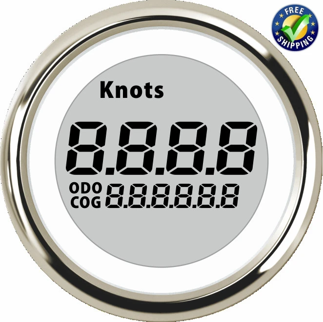 

Pack of 1 52mm Digital GPS Speedometers Modification 9-32V Speed Odometers COG Waterproof km/h MPH knots with GPS Antenna