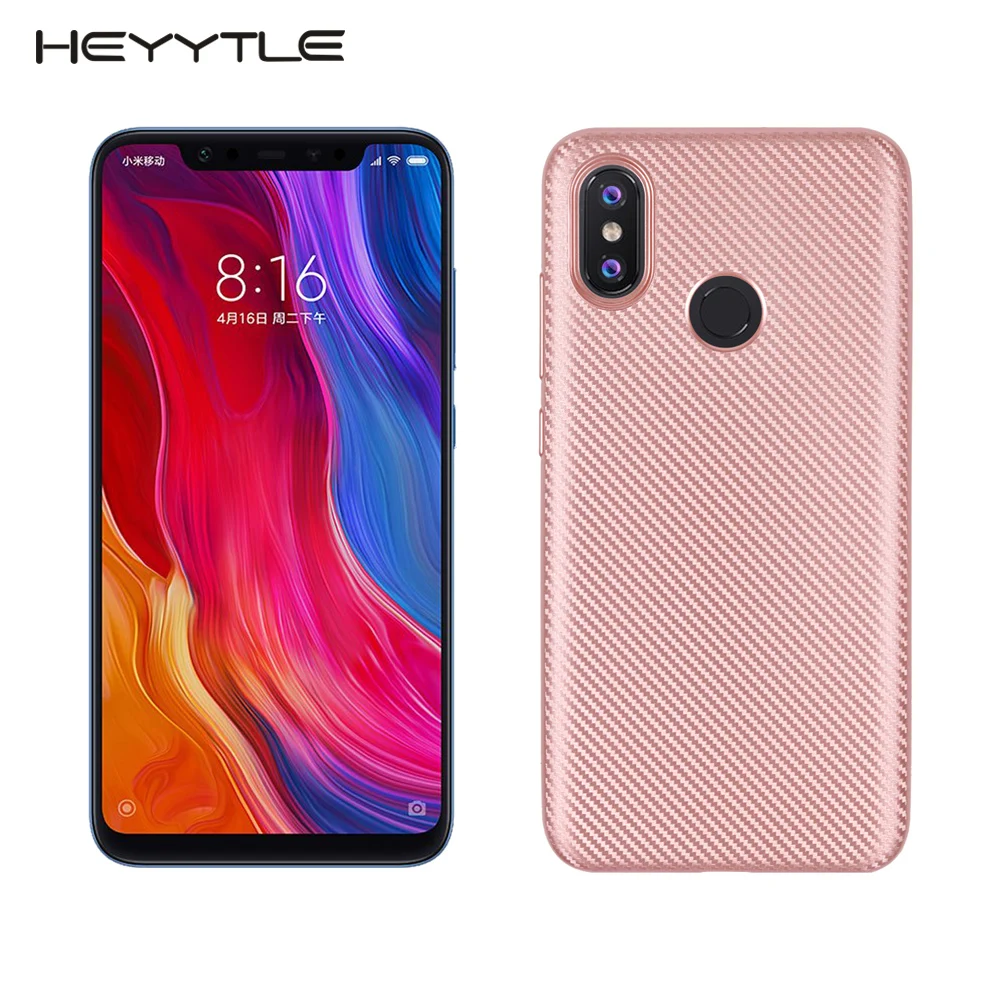

Heyytle Carbon Fiber Soft Case For Xiaomi Redmi Note 5 6 7 Pro 4X Mi 8 A1 A2 Case Ultra Thin TPU Shock Cover Pocophone F1 Cases