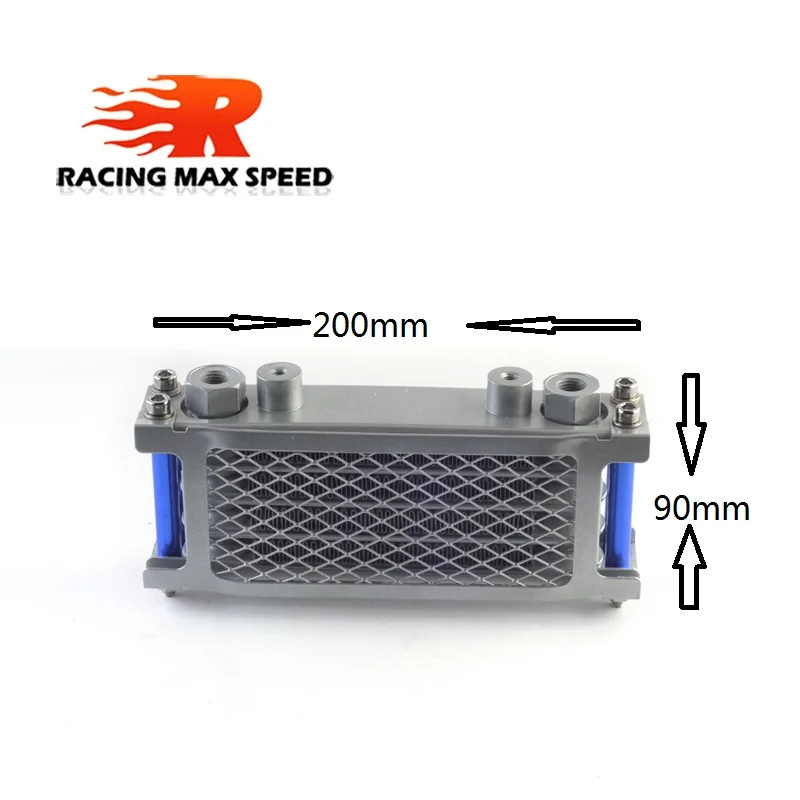 

High Quality Universal Motorcycle Multi storey oil cooler WITH network 4 row silver&red& golden SO-04
