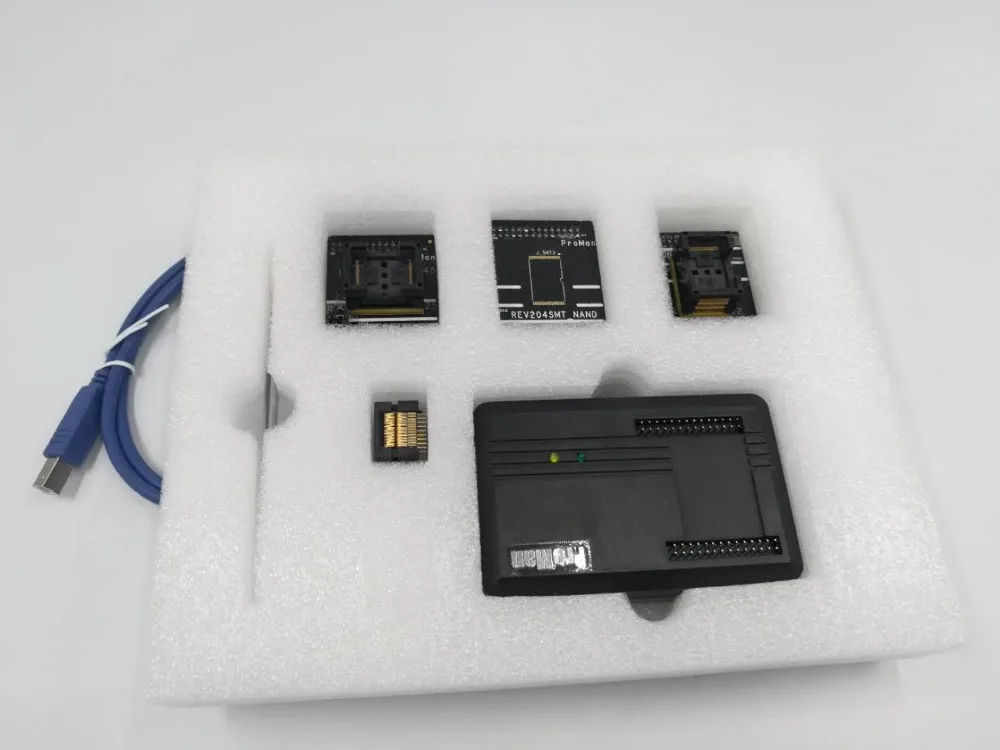 

New Proman programmer NAND flash chip for NAND NOR TSOP48 TSOP56 BGA63 BGA64 BGA107 BGA130 program with related adapters choice