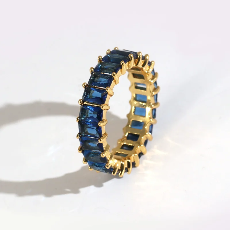 AOTEMAN Лидер продаж кольцо на вечный палец AAA Циркон Cz радужные кольца обручальное кольцо кольца для женщин Красочные bijoux подарок