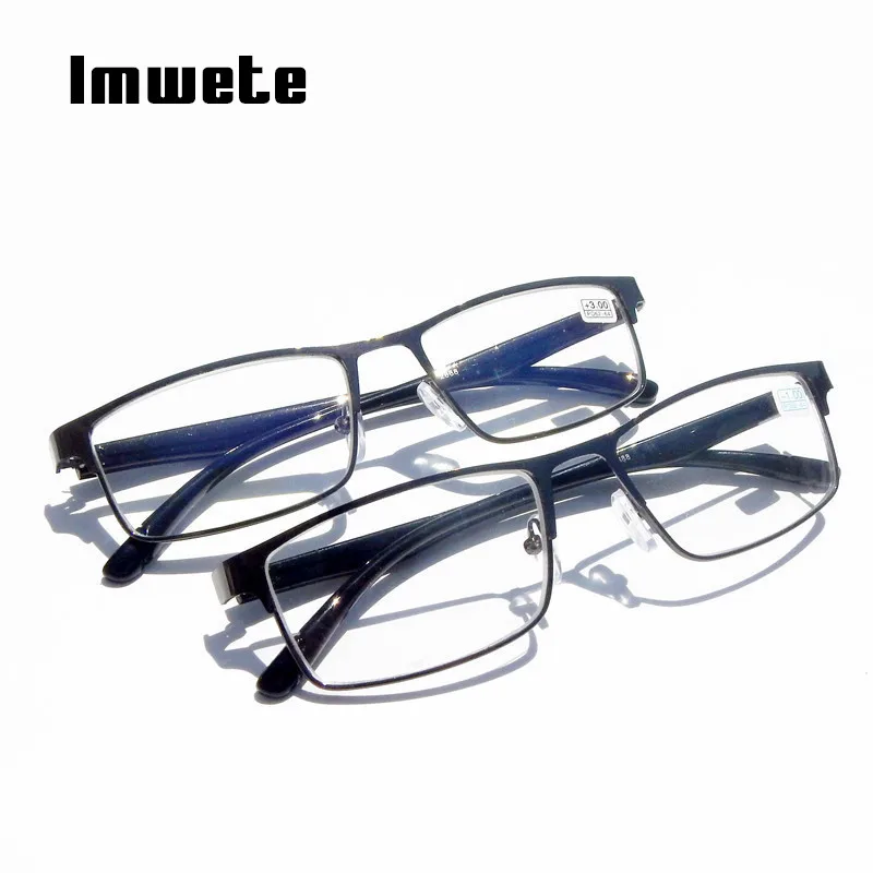 

Imwete Classic Reading Glasses Men Women Metal Design Resin Glasses Frames With Diopter +1.0 1.5 2.0 2.5 3.0