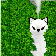 Увлажнитель мини двойной USB интерфейс лиса увлажнение домашний рабочий стол автомобиля 180 мл непрерывный/прерывистый спрей