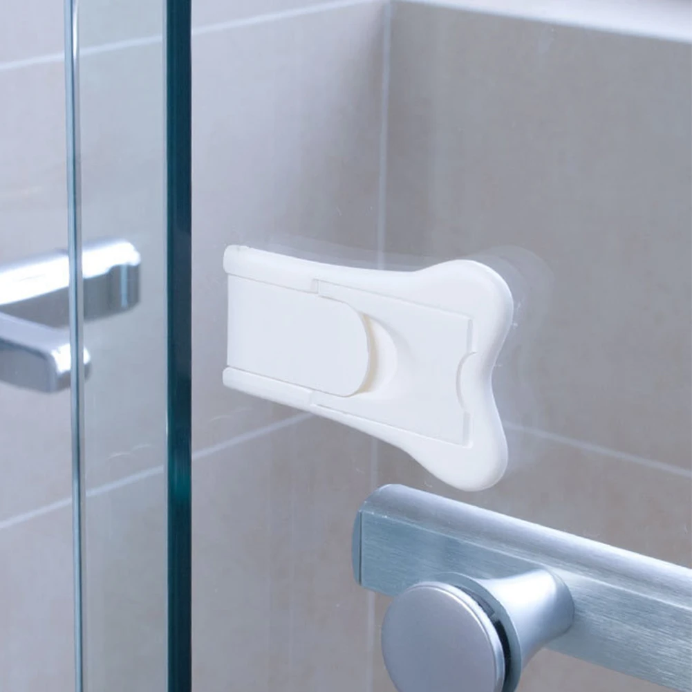 المنزل سدادة انزلاق الباب قفل قوي لاصق المنزلية ABS مكافحة سرقة خزانة نافذة لا مسامير الطفل حماية سلامة الطفل