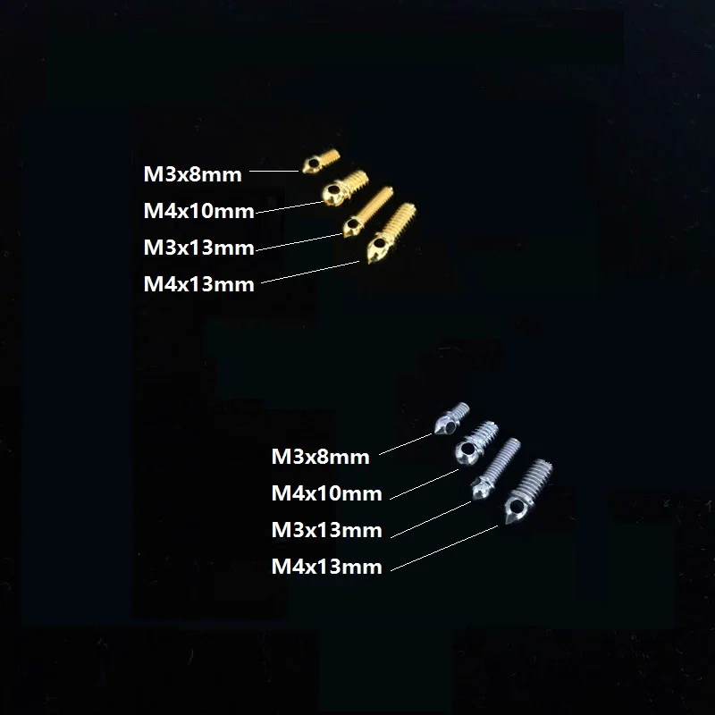 100 шт./лот m3x8мм m4x8мм m4x10мм глазной винт кристаллический крючок с 2 мм боковым отверстием осветительное оборудование хрустальные фитинги аксессуары