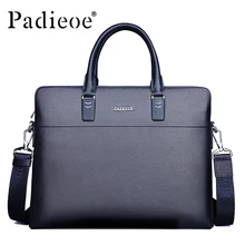 Padieoe, роскошный бренд, деловой мужской портфель, Мужская натуральная кожа, дорожные сумки, высокое качество, Повседневная сумка на плечо, портфель