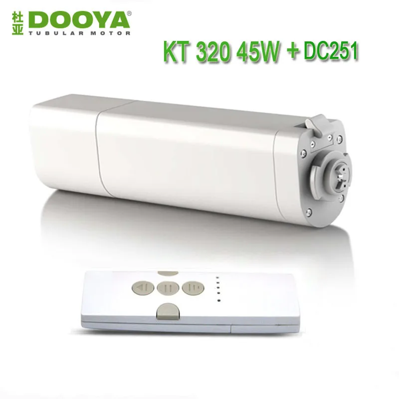 2016 Hot Sale Original Dooya Home Automation Electric Curtain Motor KT320E-45W+Dooya DC251 5 Channel Emitter
