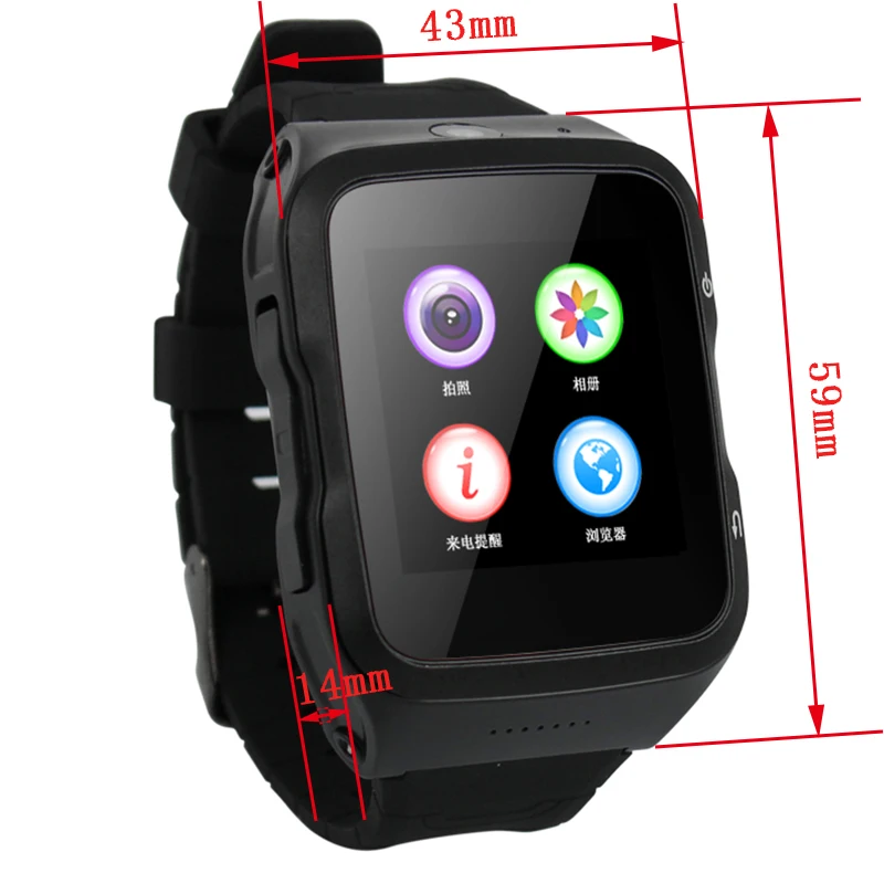 

3G wifi Android 5.1 system smart watch phone clock support SIM 5.0MP HD Camera GPS FM for Android iOS Phones PK kw88 s99