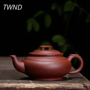 

260CC purple clay teapot chinese kung fu handmade xin qiao pot yixing ore zisha kettle suit Oolong dahongpao puer 16.4