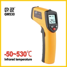 RZ GM530 инфракрасный термометр для промышленного-50~ 530 C(-58F-986F) ЖК-дисплей