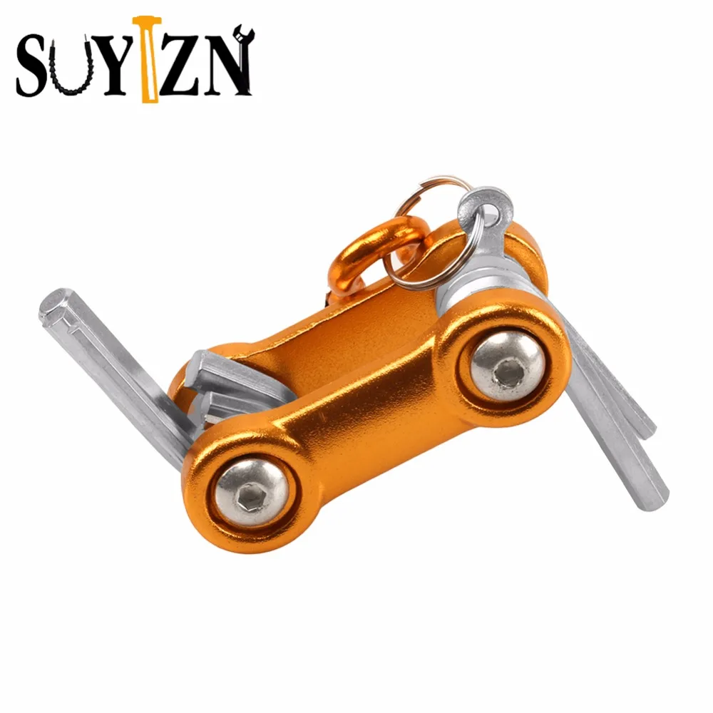 Mini Folding Hex Key Wrench Set Multi Spanner Bicycle Moutain Road Bike