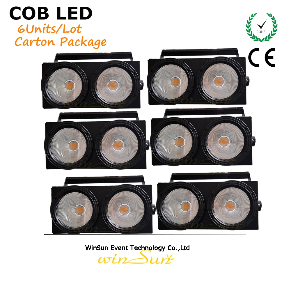 Litewinsune 2x100W COB светильник поверхности светодиодный 200W теплый белый холодный 2 в 1