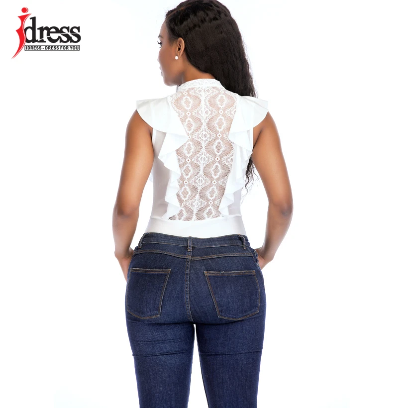 IDress Sexy Black See Through Lace Bodycon Jumpsuit Body Manche Longue Femme Hollow Out Overall Macacao Feminino Sheer Bodysuit (4)