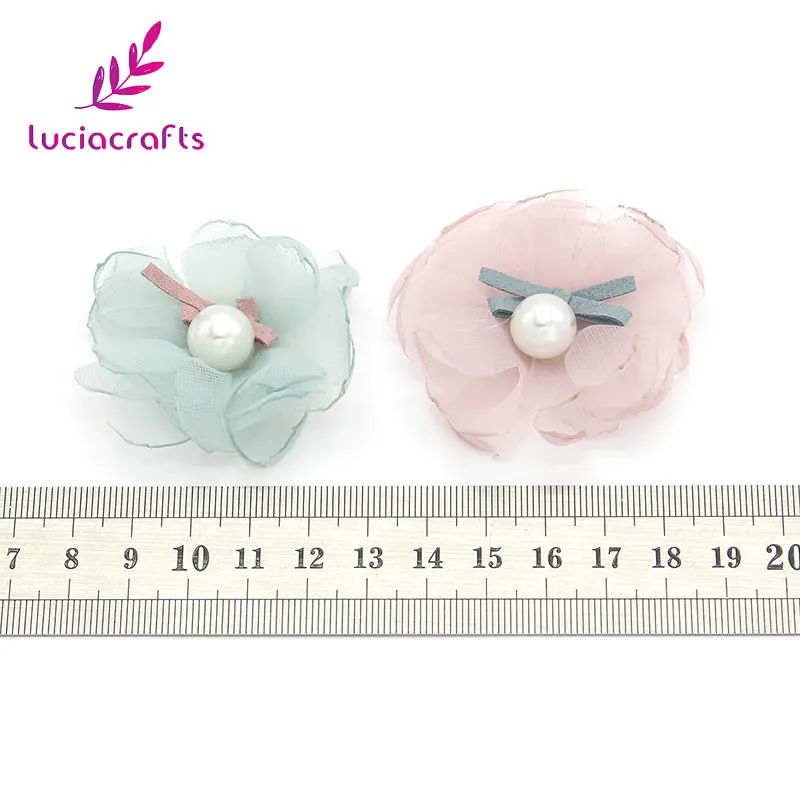 5 шт./6 шт. шифоновые цветы 55 мм|materials diy|material craftsmaterial headbands |