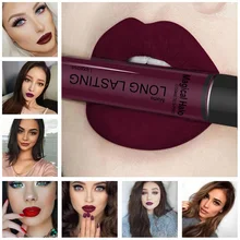 Модные, пикантные 12 Цветов длительный Водонепроницаемый Губная помада ультра Матовая жидкая Губная помада Блеск для губ губной жидкости косметика для губ