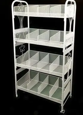 Multilayer cosmetics display shelf. Small boutique shelves. Ground receive a shelf nail polish store shelves display shelf hanging frame wrought iron heart cosmetics