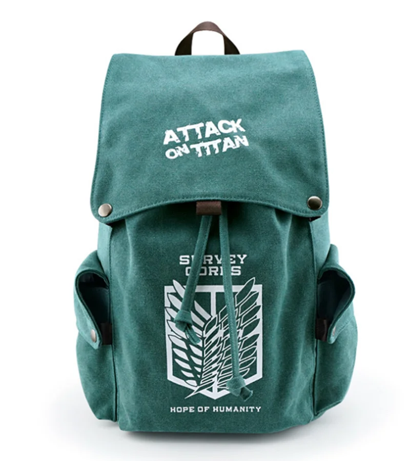 

Anime Attack on Titan Shingeki No Kyojin Backpacks Shoulder Bag Cool Children Rucksack Casual School Bag For Teenager Mochila