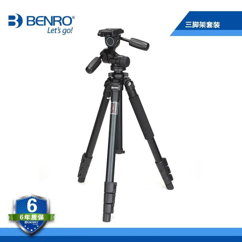 

BENRO A650FHD3 City System Professional Tripod With Head Set For Canon Nikon Digital Camera Aluminum Alloy Portable Tripod