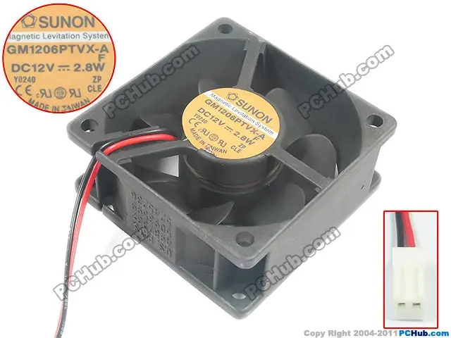 SUNON GM1206PTVX-A Сервер охлаждающий вентилятор ac/DC 12V 2,8 W 60x60x25 мм 2-провод