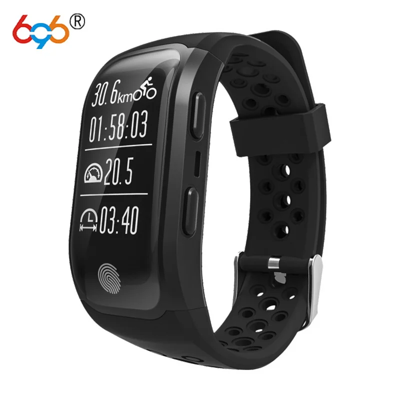 

696 IP68 Waterproof watch Fitness bracelet Activity Tracker GPS Heart rate Monitor