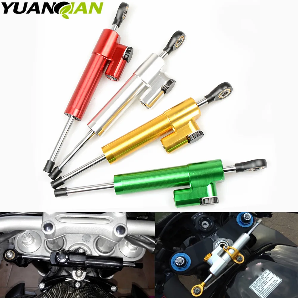 CNC Steering Damper Stabilizer Linear Reversed Control Universal For Motorcycle CNC Steering Damper Stabilizer Linear Reversed Control Universal For Motorcycle