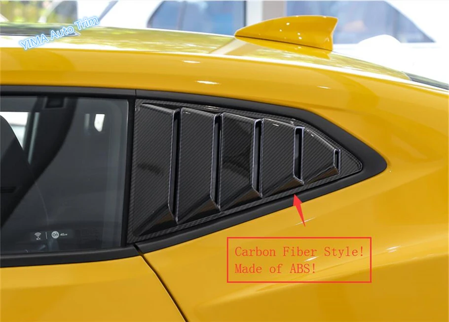 Lapetus для Chevrolet Camaro ABS Авто Стайлинг для окна задней двери вентиляционные решетки Совок Защитная панель Крышка отделка 2 шт