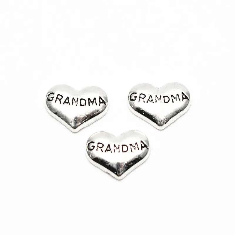 Newest 10pcs/lot MUM PAPA Brother floating charms living glass floating memory locket charms jewelry