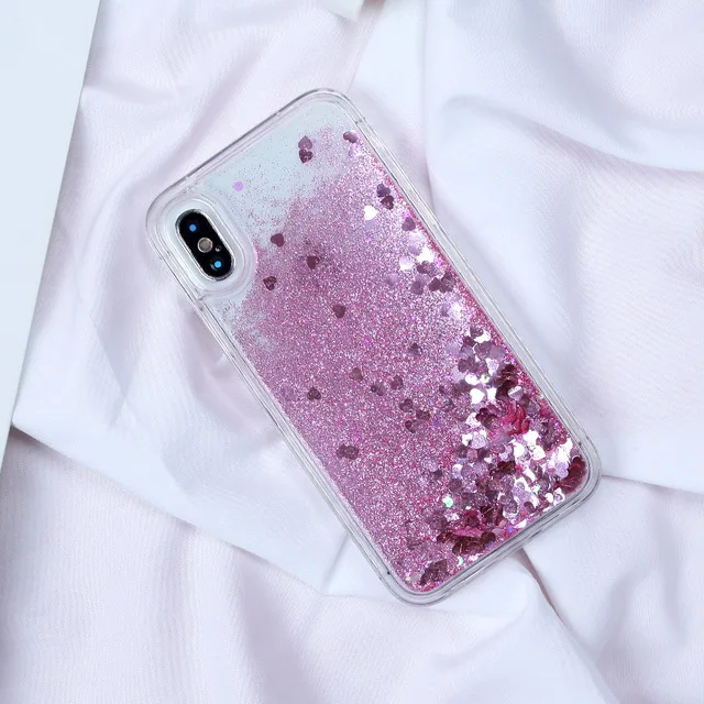 pink2 Для Samsung S7 Edge чехол S8 S9 S10 плюс A5 A8 плюс A5 J5 J7 J3 A3 A5 A7 Жидкий блеск динамический телефонные чехлы - Цвет: pink2