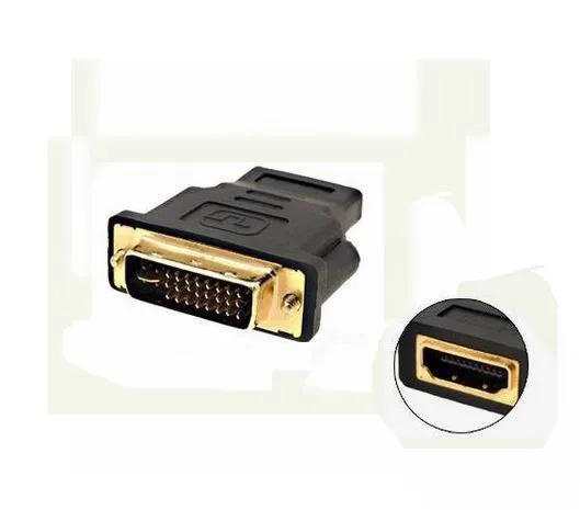 DVI-I с двумя звеньями 24+ 5 мужчин и HDMI Женский адаптер