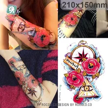 LC805/New 2015 flower design large temporary tattoo of body waterproof tattoo sticker for men/women tatt book visionaries of tattoo
