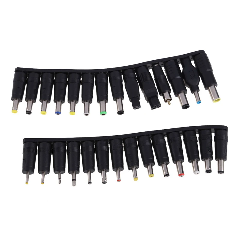 

Universal 28pcs DC Power 5.5x2.1mm Jack to 28 Plug Power Adapter for Notebook Laptop High Quality