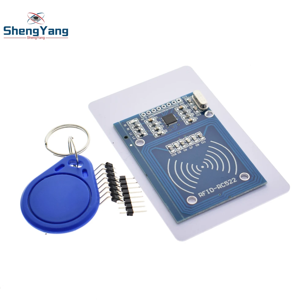 

1PCS ShengYang MFRC-522 RC522 RFID RF IC card inductive module with free S50 Fudan card key chain wholesale
