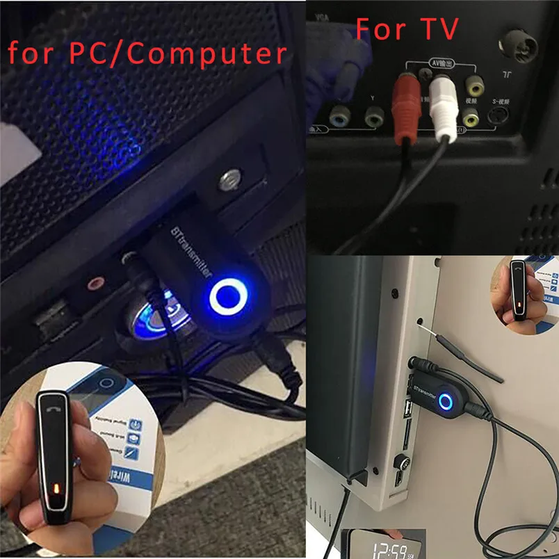 USB беспроводной Bluetooth 4 0 передатчик стерео аудио музыкальный адаптер для ТВ