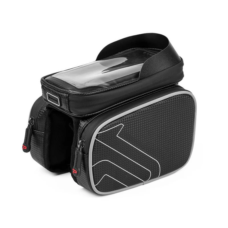 

6.2 Inch Bike Top Tube Bag Rainproof MTB Bicycle Frame Front Head Cell Phone Touch Screen Bag Pannier Bike Accessories