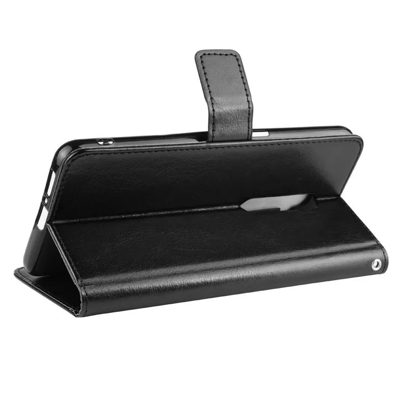 Luxury Leather Flip Wallet Phone Case with Stand Function and Card Holder