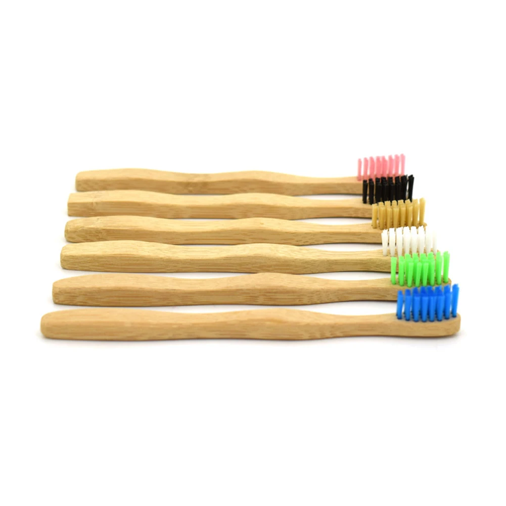 

Y&W&F 1pc Eco Friendly Kids Toothbrush Natural Bamboo Handle Soft Bristle Wooden Tooth Brush Teeth Whitening Dental Oral Care