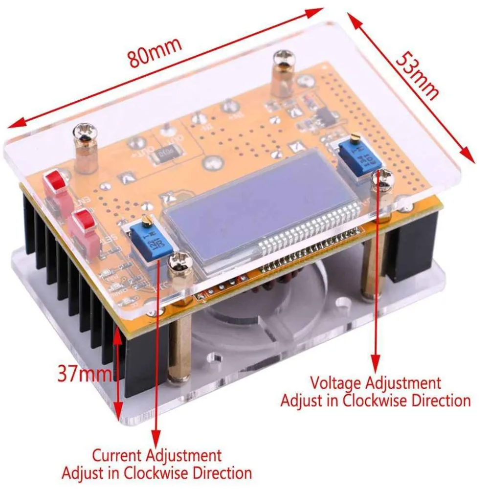 

New 10A DC-DC Adjustable Step-down Power Supply Module Constant Voltage Constant Current LCD Display Step Down Buck Regulator