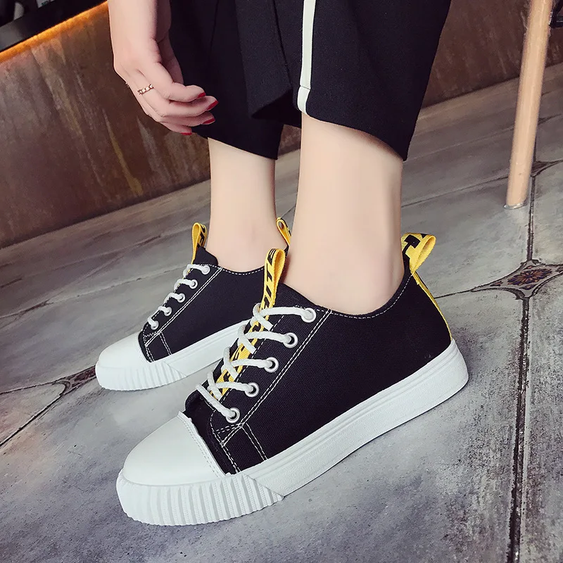 

2017 summer new white shoes canvas shoes female students Korean version of the wild shoes
