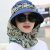 Summer Beach Sun Visor Ladies  Anti-UV Floral Wide Brim Foldable Sun Hat Cap Girl Hats Caps Chapeu Paille Femme Sunhat For Women 5
