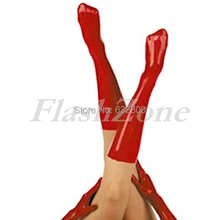 Женские латексные носки 0,4 мм красный