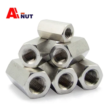 

m3 m4 m5 m6 m8 hex rod coupling nut, sus304 long rod coupler hex nut ,M3~M36 Metric thread pitch ,Fine thread pitch,B033