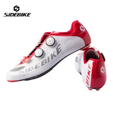 Sidebike Professional Road Bike Racing Shoes Breathable Lightweight Carbon Fiber Soles Bicycle Cycling Self-Lock Athletic Shoes